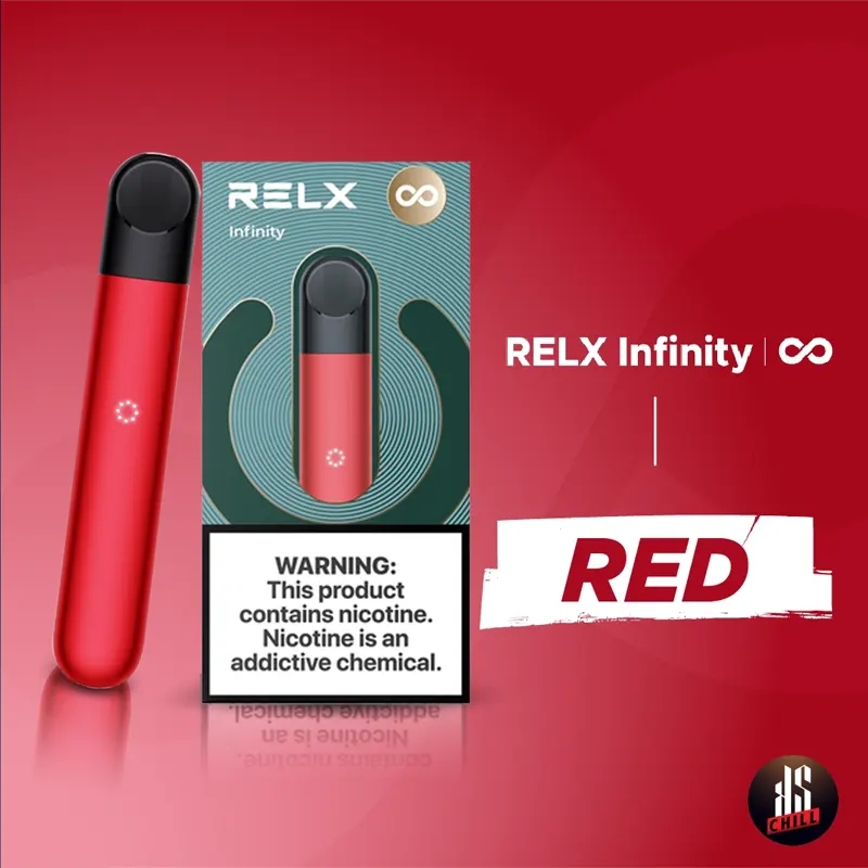 infinity Red เครื่องเปล่าสีแดง Relx พอตบุหรี่ไฟฟ้า