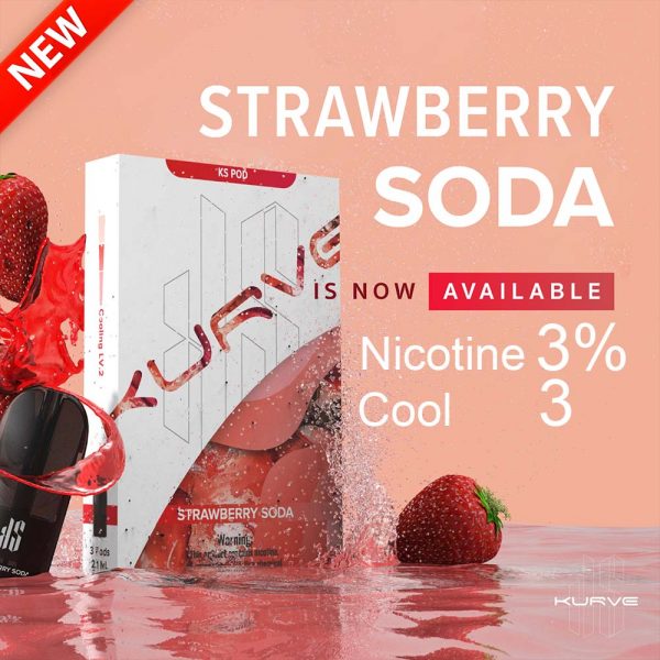 Kurve Strawberry Soda by Kschill หอมสตอเบอร์รี่ และสดชื่นด้วยโซดา