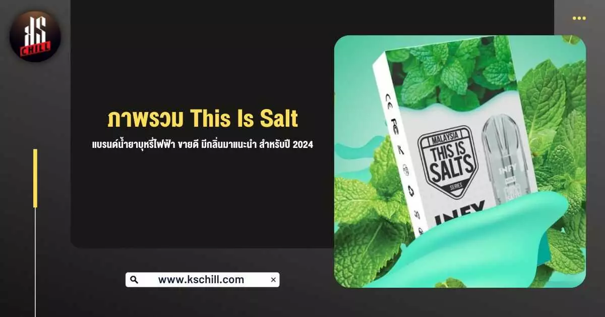 ภาพรวม แบรนด์ This Is Salt แบรนด์น้ำยาบุหรี่ไฟฟ้า ขายดี มีกลิ่นมาแนะนำ สำหรับปี 2024
