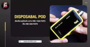 Disposable Pod เลือกใช้งานรุ่นไหนดี ระหว่าง VMC 12000 Puffs หรือ VMC 5000 Puffs