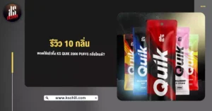 รีวิว 10 กลิ่น พอตใช้แล้วทิ้ง Ks Quik 2000 Puffs กลิ่นไหนดี?